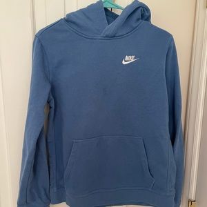 Blue Nike Hoodie Youth X-Large / Women’s small